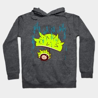 Funny chestnut in the rain Hoodie